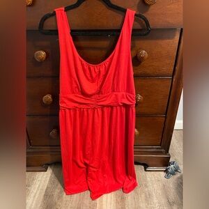 Knit faded glory xxl red empire waist mini red dress knit